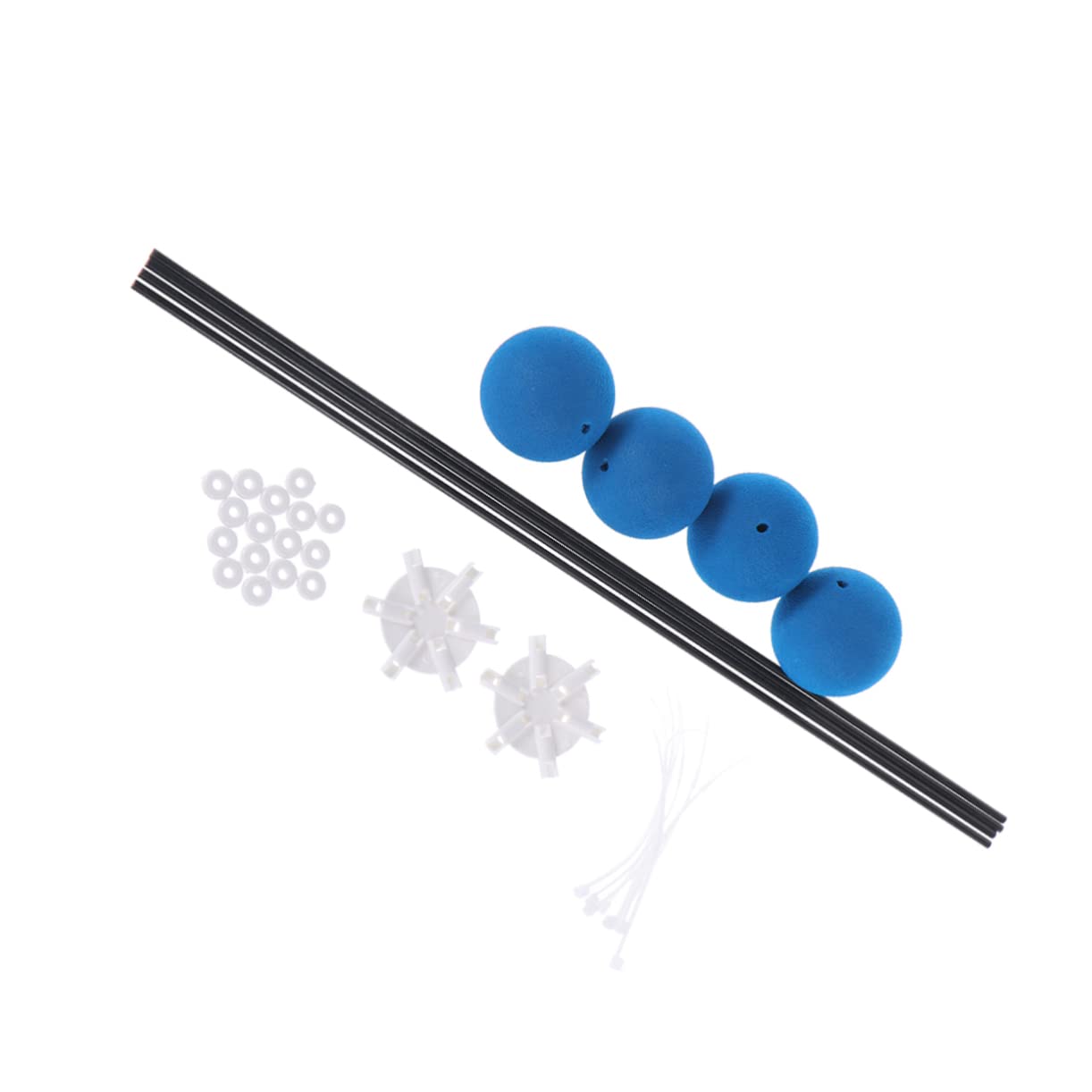 SUPVOX Helicopter Training Gear Kit Set Crash Landing Gear with Lightweight Rods and Blue Sponge Balls for Beginners and Experts