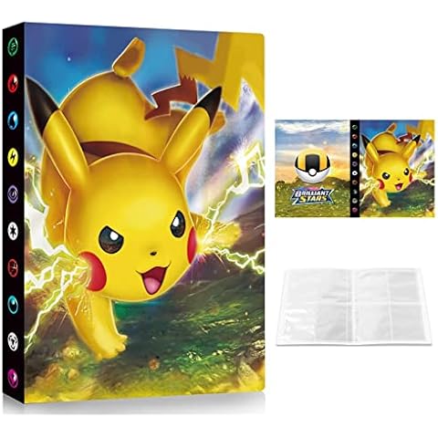 Album de Cartas con 4 bolsillos, Carpeta de Cartas, Album Para Cartas, Album de almacenamiento de Cartas, Capacidad para 30 páginas y 240 Cartas Cover