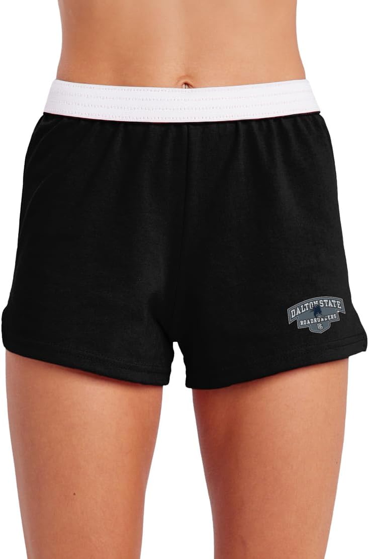 Campus Lab Official Collegiate Primary Logo Womens Soffe Short, Elastic Fold Over Waist Shorts, Junior Fit
