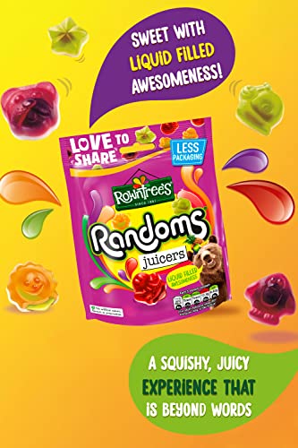 Rowntree's Randoms Juicers Dulces Bolsas para Compartir 140g Pack de 9 miniatura 3