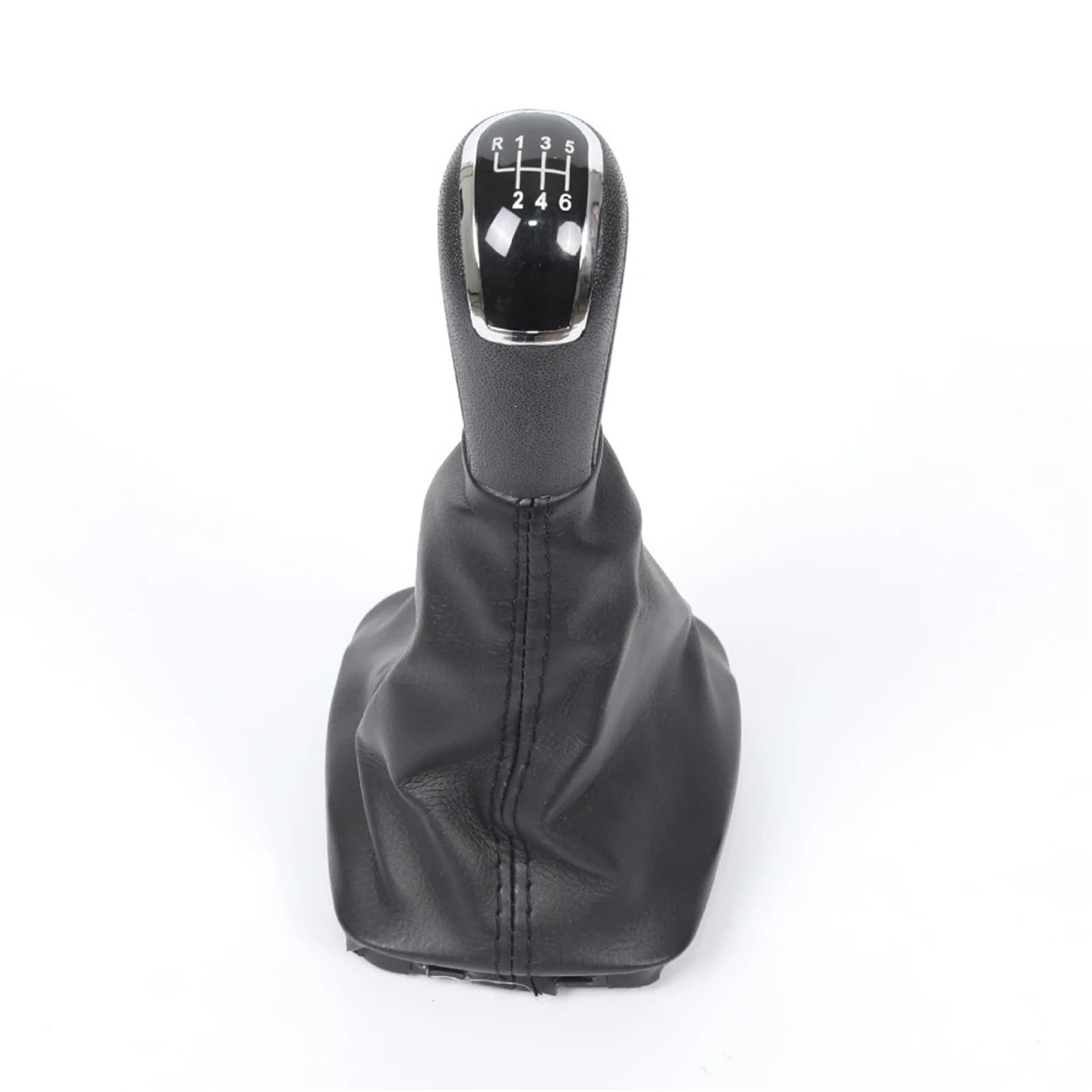 Dufwehr Black 6 Speed Shifter Knob For Skoda For Fabia Mk1 2000-2008 5/6 Speed Car Gear Shift Knob Lever Change Head With Pu Leather Gaiter Boot Cover Accessories