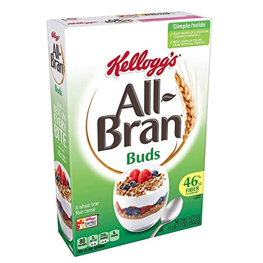 All-Bran Buds, Breakfast Cereal, Wheat Bran, Excellent Source of Fiber, 17.7 oz Box (2 PACK)