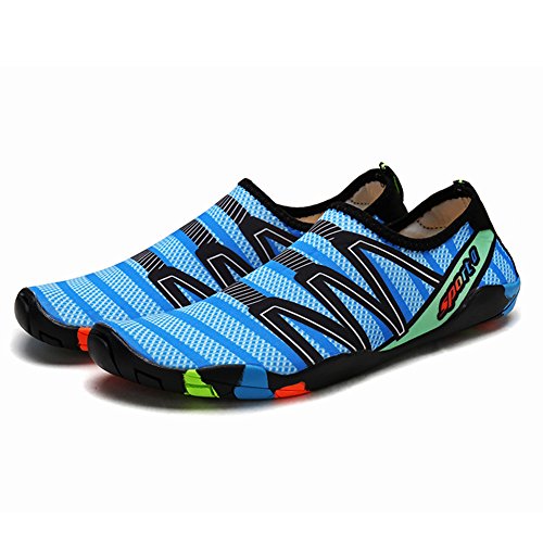 Qimaoo Zapatos de Agua para Buceo Snorkel Surf Piscina Playa Vela Mar Acuáticos Cycling Deportes Yoga Aqua Calzado para Hombre Mujer Cover