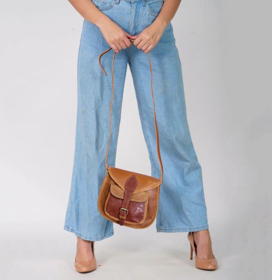 Tannery Genuine Leather Sling Bag – Soft, Lightweight Crossbody for Women, Adjustable Strap, Stylish & Durable for Travel3