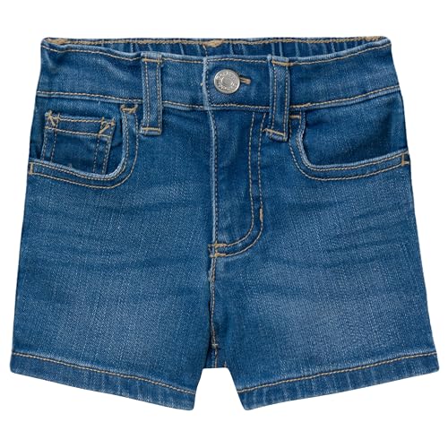 Gerber Toddler Unisex Denim Shorts, Light Blue Denim Wash, 18 Months - image 1