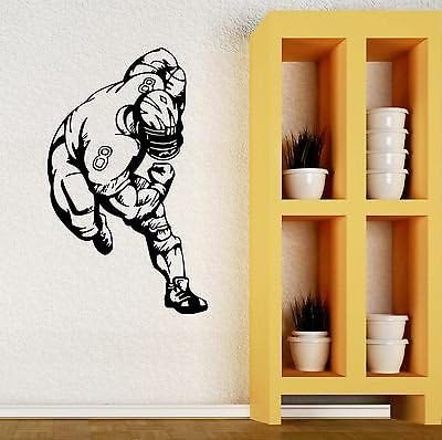 ウォールステッカースポーツAmerican Footballキッズ男の子部屋デカールビニールウォール( ig387 ) M 22.5
