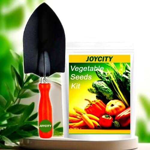 Joycity Gardening Tools Kit for Home Garden and 5 Varities of Vegetable Seeds – Trowel
