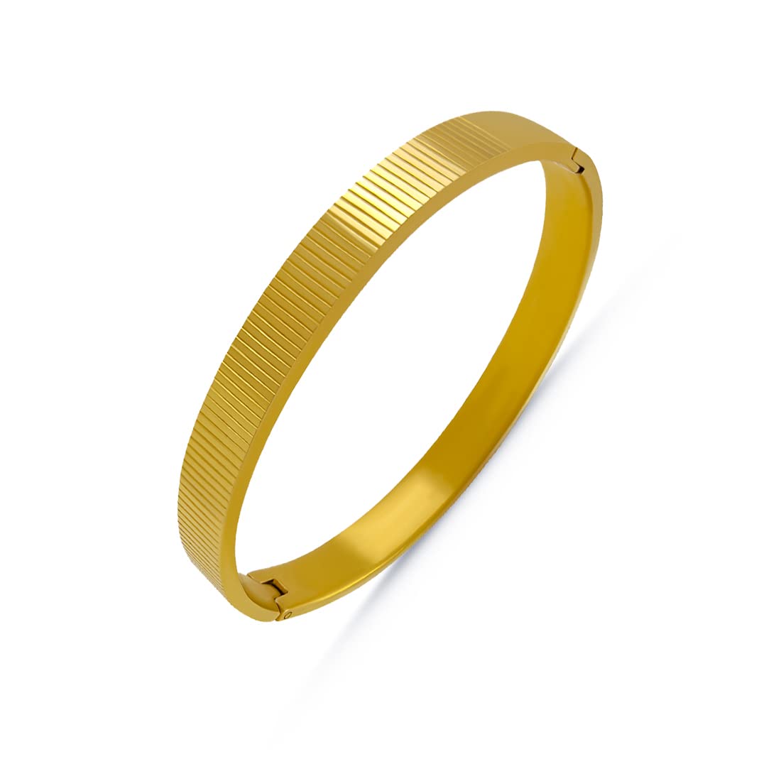 Saizen Mens And Womens Gold Plated Stainless Steel Classic Designer Kada (Style-3) (B09XX93J7M) Amazon Price History, Amazon Price Tracker