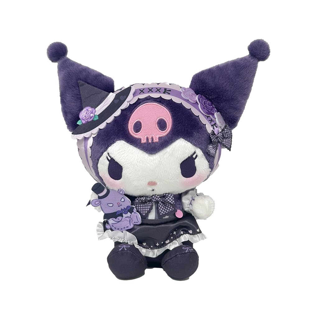Kuromi Strawberry Newspaper 644 Big Plush Toy 11.4in Sanrio Limited Edition