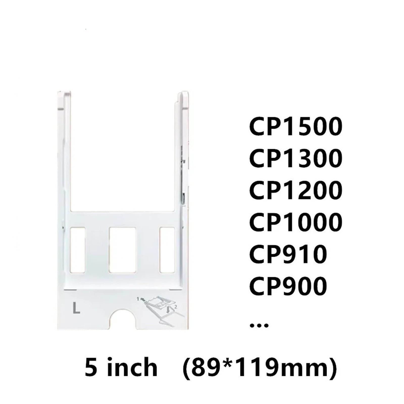 Papier Compatible Selphy CP1500 CP1300 CP1200 CP910 CP900 CP810 Plateau d'Entrée 5 Pouces 1 Pack