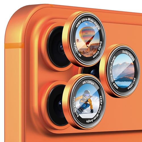 Image of CACOE Camera Lens Protector for iPhone 14 /15 /16 /17 Pro /Pro Max Cover
