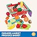 Battat – Play Food Toy for Kids – Cooking Chef Role Play Toys Pretend – Farmers Market Produce Basket – Toddler Pretend Fruit – 2+ Years – Farmers Market Produce Basket