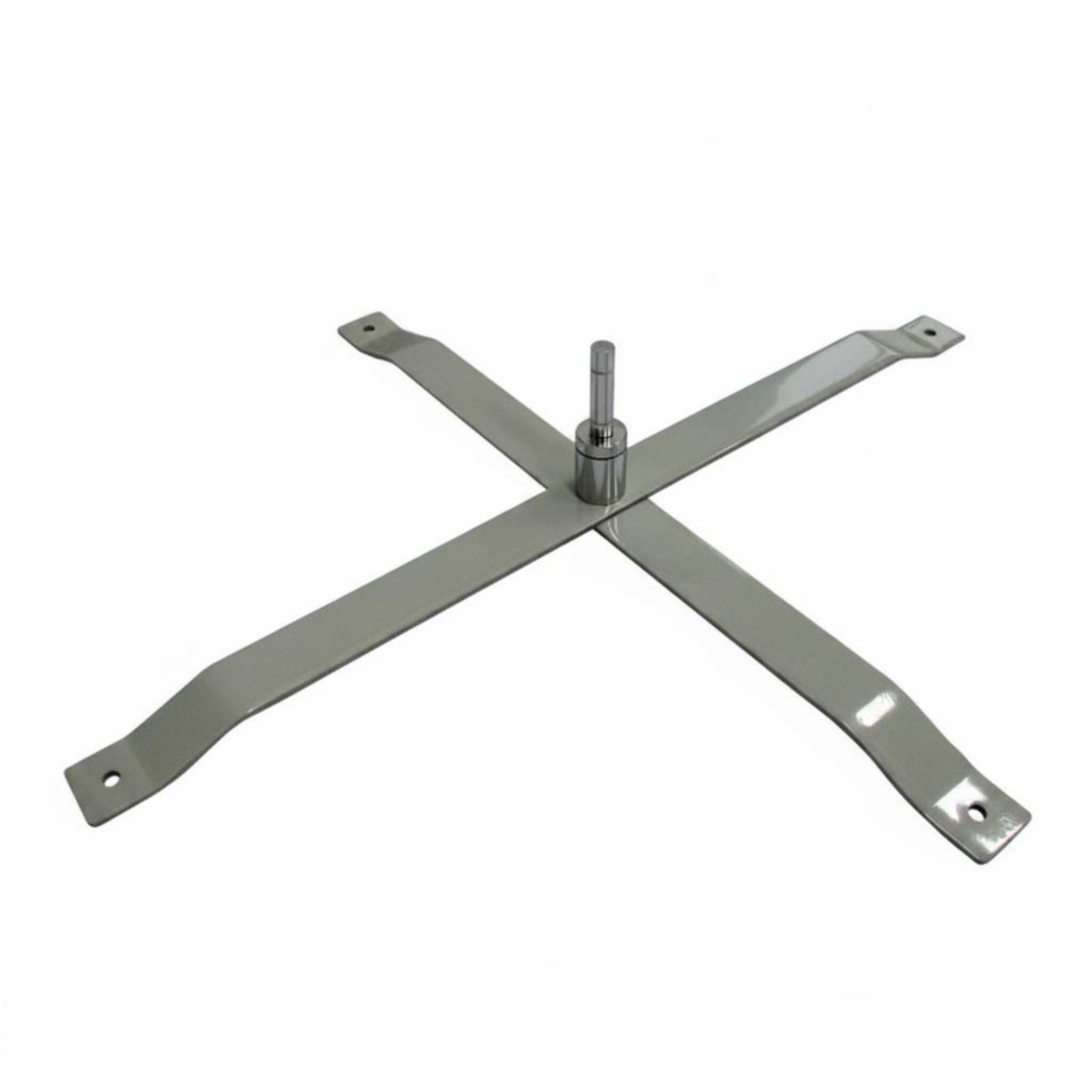 Colcolo Pole Support de Drapeau Publicitaire Base Croix Support Mât Socle Métal Stabilité Renforcée Quatre Bras Adapté aux Vitrines Commerciales Seuils Extérieurs