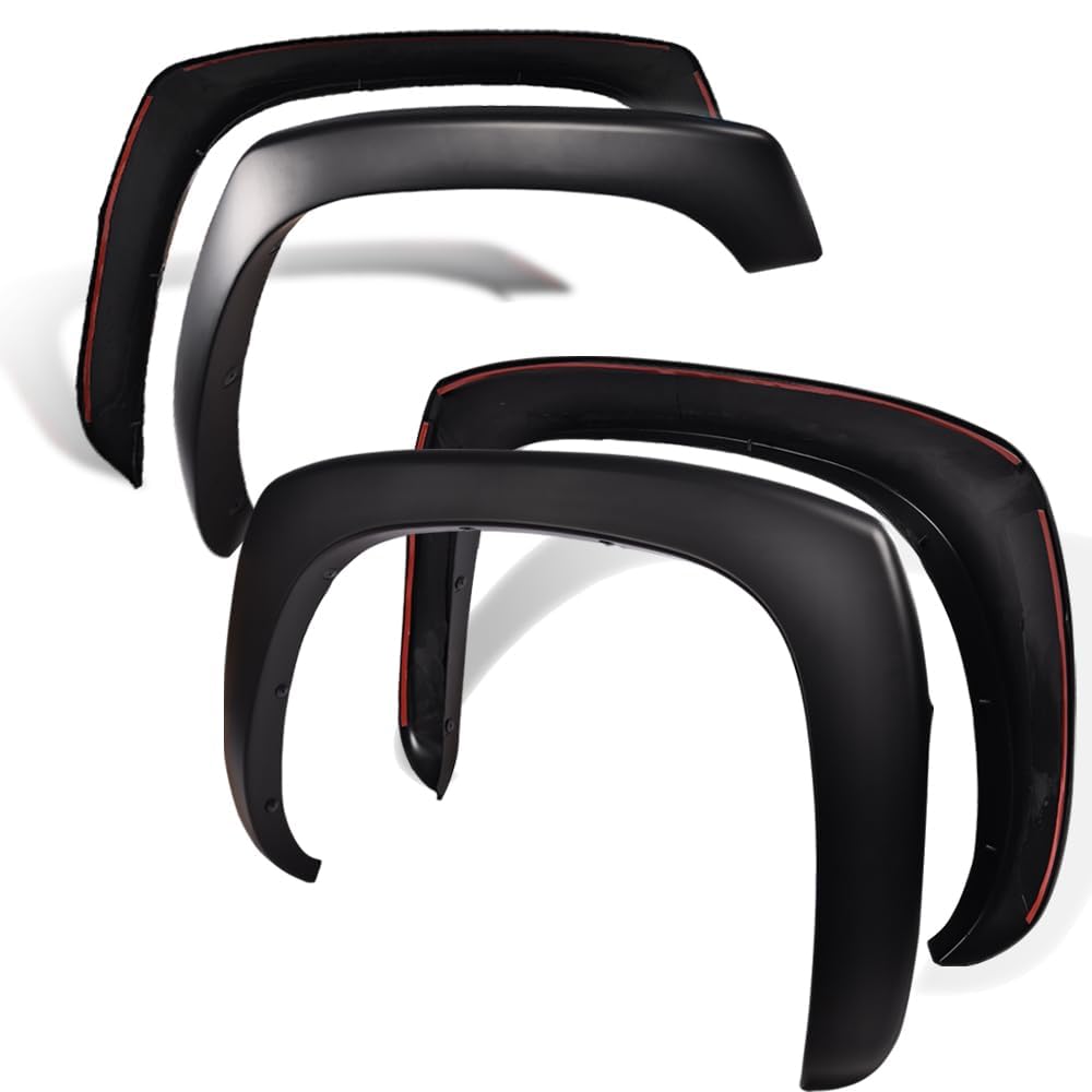 G-PLUS Fender Flares, Compatible With Chevy Silverado GMC Sierra 1999-2006/Suburban Yukon XL 2000-2006/Avalanche 2002-2006 68.4"/78"/69.2"/96" Bed