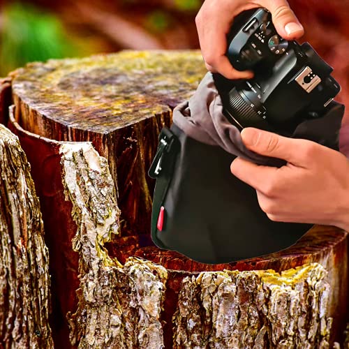 Magnet-Kauf STAUBFREI Neopren Kamerabeutel Kamera Tasche mit Fütterung Kameratasche oder Objektivtasche Mit Fleece und Mikrofaser Schutz (Größe:S) – Bild 7