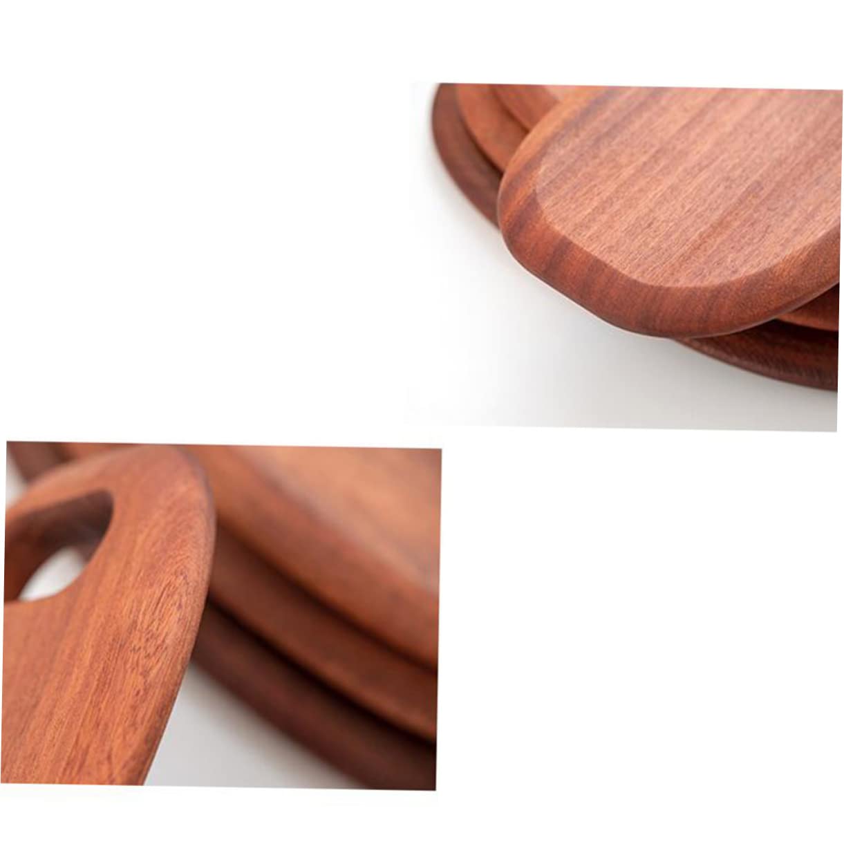 Planche à Découper en Bois Marron Épaisse Réversible Trou