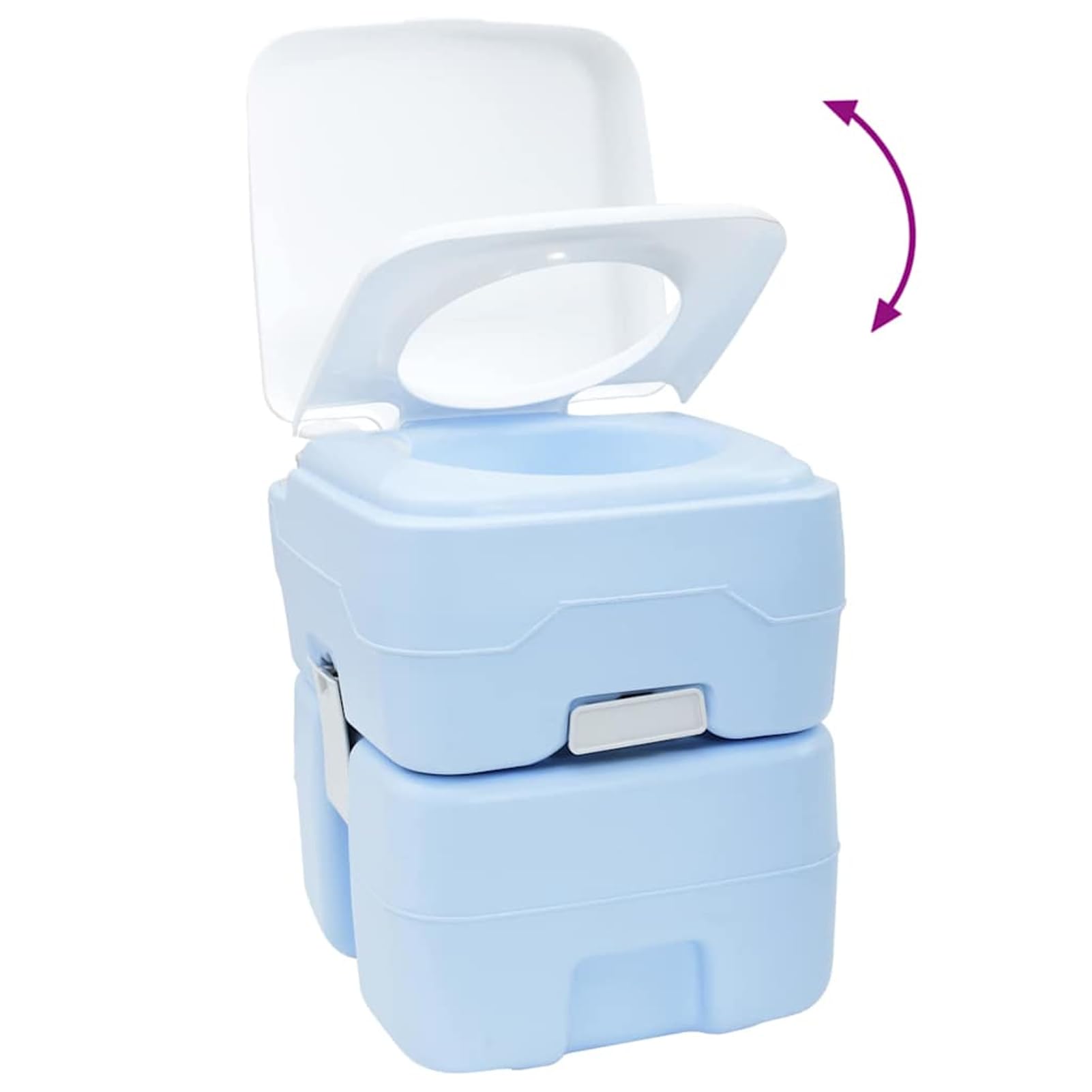 Gecheer Camping-Toilette Blau 41,5 x 36,5 x 42 cm, Campingtoilette mit Deckel Mobile Toilette für Outdoor Reisen Autofahrten Boot Zelt Angeln42001436