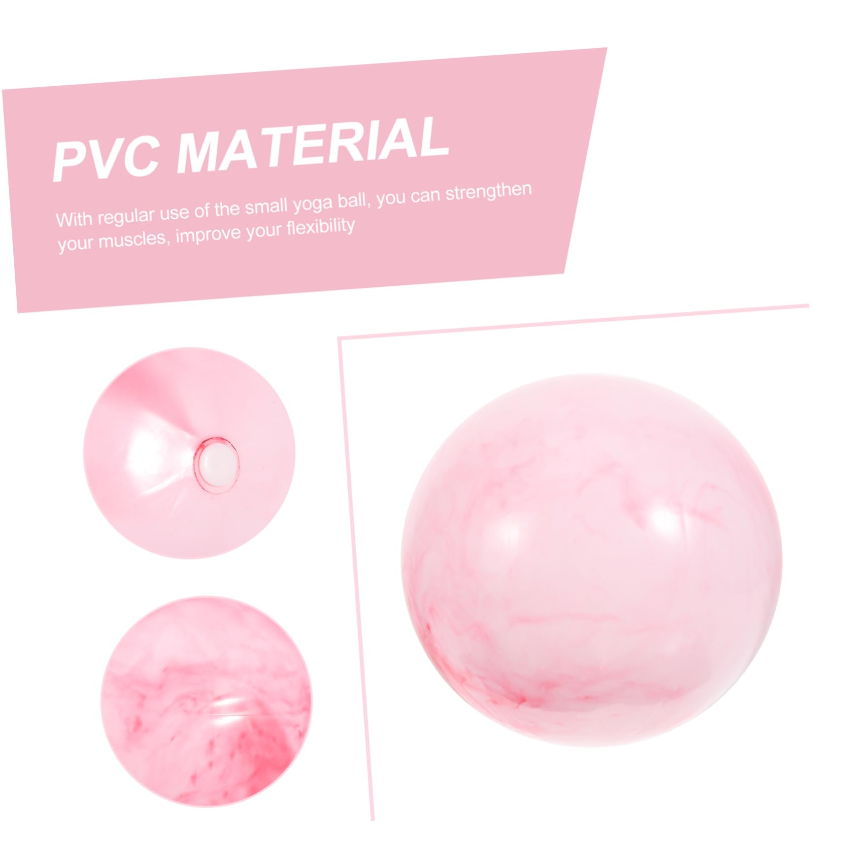 balacoo 2pcs Gym Core Ball Small Exercise Ball Yoga Supply Indoor Workout Exercise Ball Daily Use Yoga Ball Workout Supply Portable Core Ball Daily Use Exercise Ball Small Core Ball