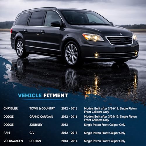 Image of Detroit Axle - Rear Brake Kit for Dodge Grand Caravan Journey