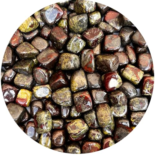Image of 1 /2 LB Dragon Blood Jasper Tumbled Stones, Polished Dragon Blood Jasper Gemstone, Dragon Blood Jasper Healing Crystals (Dragon Blood Jasper)