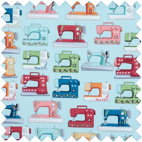 Caja de almacenamiento para maquinas de coser Hobby Gift azul rectangular para proteger accesorios 3