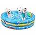 Jojoin Piscina Hinchable, Piscina Inflable Niños, 2 Almohadas Inflables, Material PVC Plástico, Fiesta de Verano en La Piscina Interior al Aire Libre 120 CM * 30 CM