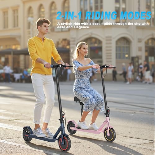 Electric Scooter, Folding E Scooter for Adults with Seat,