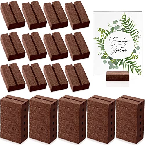 Porte-cartes en bois de 5,1 cm pour table | Lot de 50 pièces