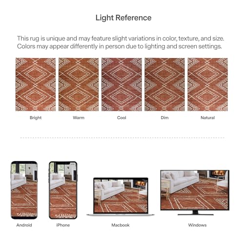 Tapete ReaLife Rugs 2'6" x 6' Naranja miniatura 6