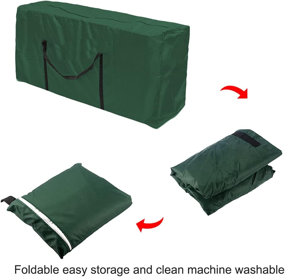 210D Oxford Cushion Storage Bags Outdoor Zippered Protective Patio Cover Carrying Bag with Handles Christmas Tree Storage Bag