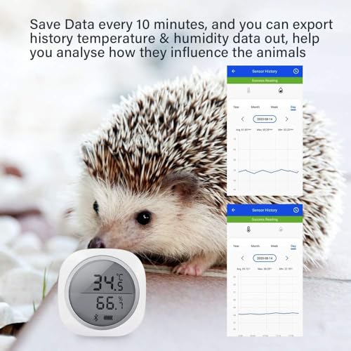 Image of INKBIRD Smart Sensor Data Logger Wireless Temp RH Monitor Device Android iPhone Temperature Humidity Recorder Thermometer Hygrometer IBS-TH1 Plus Cigar Humidor Basement Guitar Greenhouse