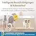 Furbo 360° Katzenkamera mit Heimsicherheits-Paket [Premium MIT ABO]: Intelligente Kamera mit App für Katze & Heim, Rotierende 360° Sicht, Farbnachtsicht, Tracking, Leckerliwurf, Miauen-Alarm UVM.