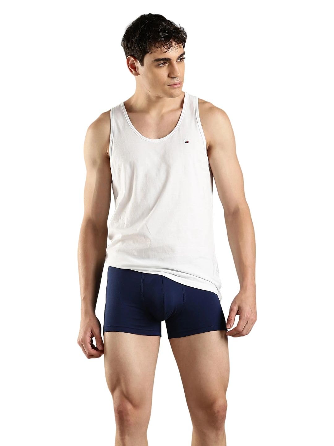 tommy hilfiger Solid Cotton Sleeveless Vest - Pack Of 3-picture-30