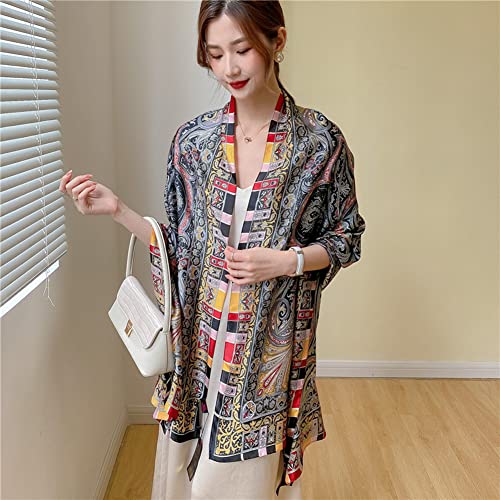 Image of Women Scarf Headscarf Silk Feeling Scarf Fashion Scarves Long Lightweight Shawls for Women