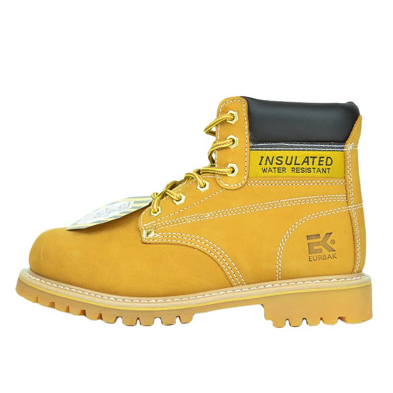 6'' WHEAT MEN'S NUBUCK STEEL TOE WORK BOOTS/CONSTRUCTION BOOTS2