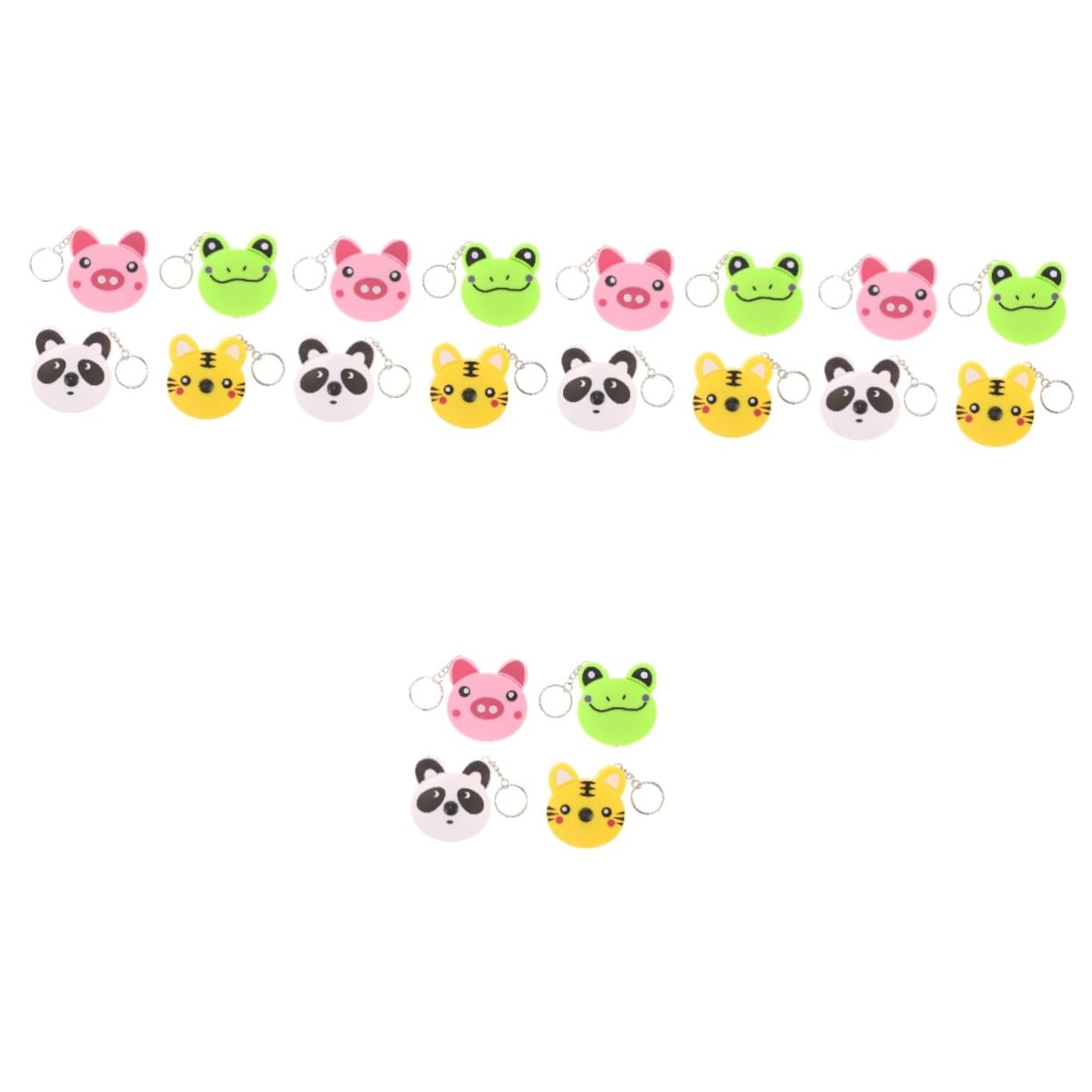 Hemobllo 5 Ensembles Mini Mètre Ruban Animaux Mains Stickers Tube À Essai De Support Offre Tubes De Laboratoire Épreuvage Signe Stickers Bande Mignonne Rétractable Badge Abdos 4 Pièces * 5