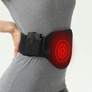 Aroma Season Electric Menstrual Heating Pad for Period Pain Relief Cramps Belly Lumbar with Auto Shut Off Rechargeable Cordless
