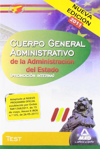 Portada de Cuerpo General Administrativo De La Administración Del Estado . Test