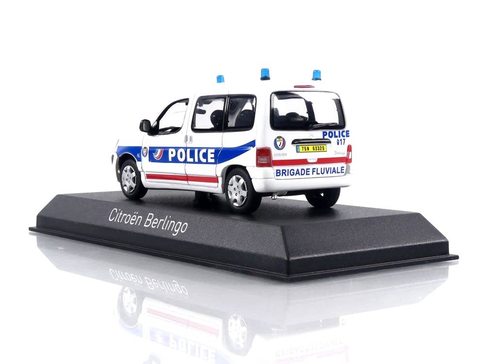 Miniature NOREV 1/43 - Citroën Berlingo Police Nationale Brigade Fluviale - 2004, Réf 155724