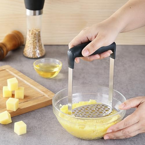 Lccowot POTATO MASHER Lccowo Stainless Steel Potatoes Masher Kitchen Tool thumb #4