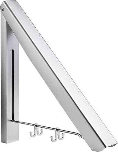 cenivi Retractable Clothes Rack, Clothes Drying Rack with Glue and Screws, Wall Mounted Clothes Rack for Laundry, Bedroom, Balcony, Stainless Steel