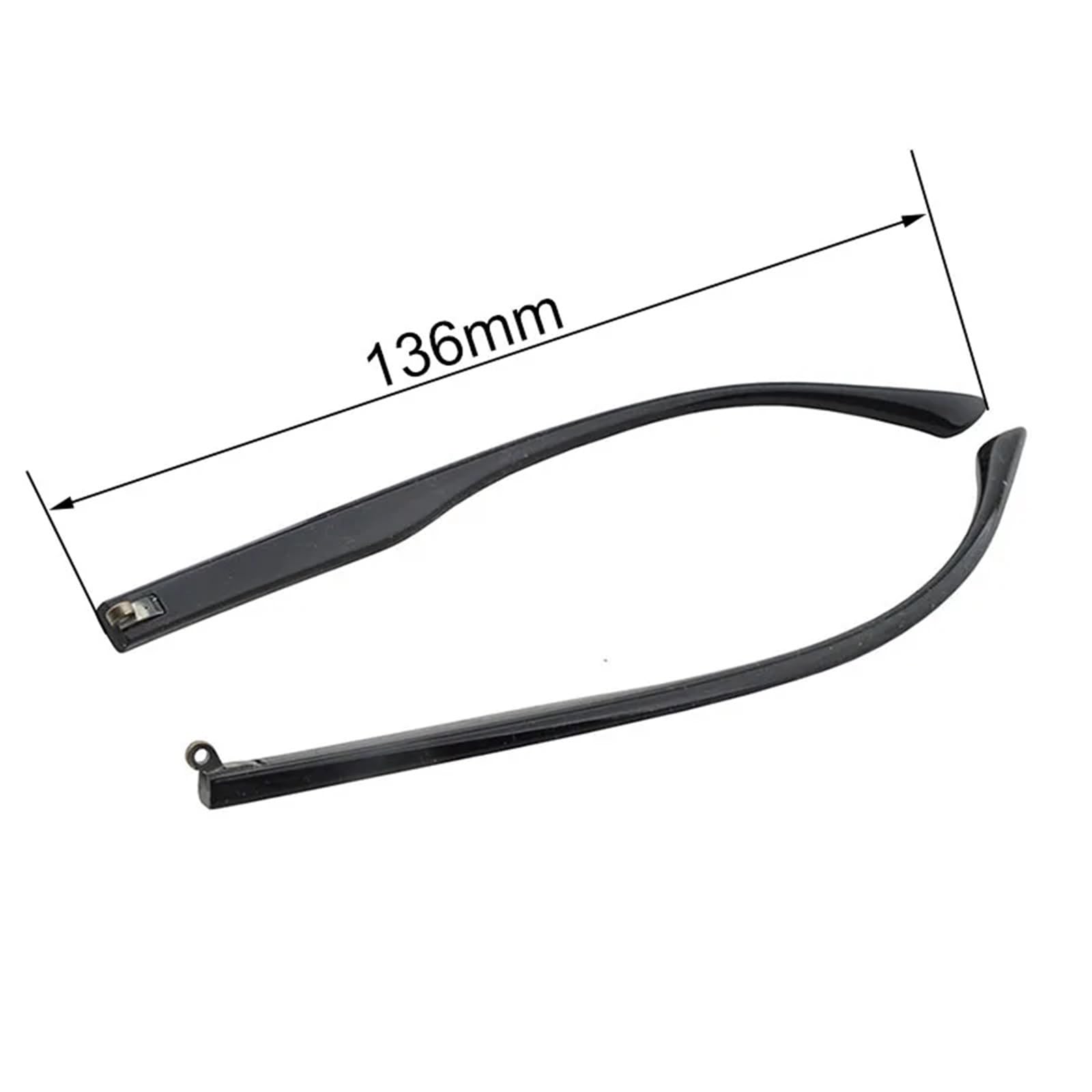 Noga zausznika okularów 10 par czarnych brązowych okularów PC Zawias do Akcesoria naprawy zauszników PC001(Pc01 Black)
