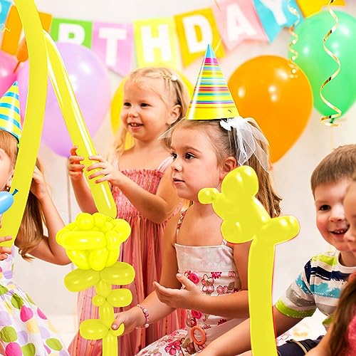 Image of ZNHIS Yellow 260 Balloons, 50pcs Long Balloons for Balloon Arch, Balloon Animals Kit, Ideal for Thanksgiving, Unisex, All Ages