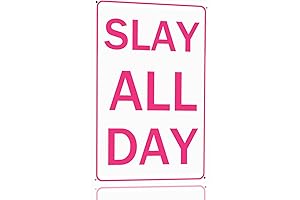 Teens' Hilarious Haven: Slay All Day Tin Sign