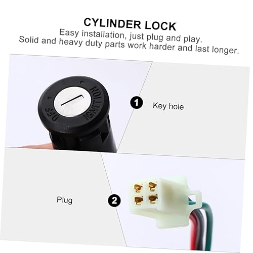 Miniatura 7 de SUPVOX Llave de motocicleta Arrancador de coche Llave de encendido de motocicleta ATV Asamblea de encendido Accesorios de llave de arranque de