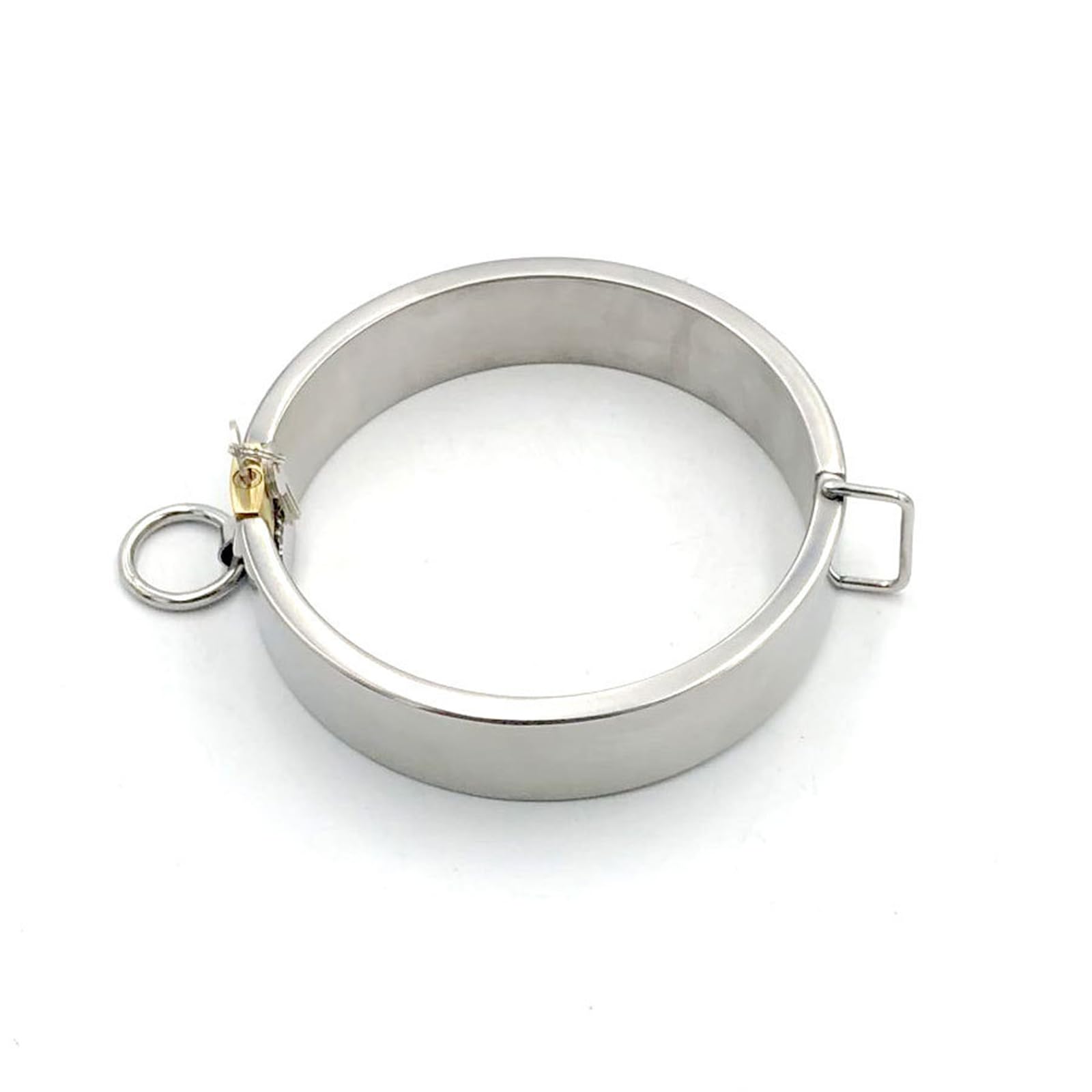 Collare/collare for collo con chiusura a chiave in acciaio inossidabile Bondage BDSM con perline a sfera con gancio anale regolabile Kit di restrizioni for dildo anale Giochi di restrizioni for