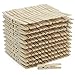 Produktbild com-four® 300x naturbelassene Wäscheklammern, stabile Wäscheklammern aus hochwertigem Holz mit Metallfeder (300 Stück)