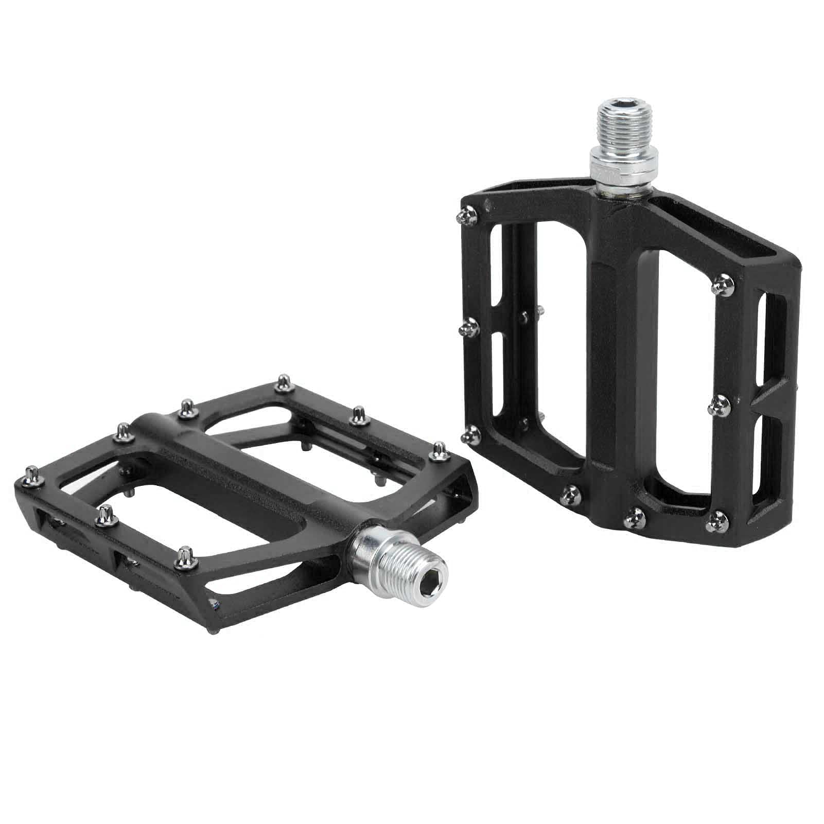 2 pedały MTB, antypoślizgowe płaskie pedały ze stopu aluminium z uszczelnionymi łożyskami, lekkie pedały obrabiane CNC do rowerów górskich i rowerów