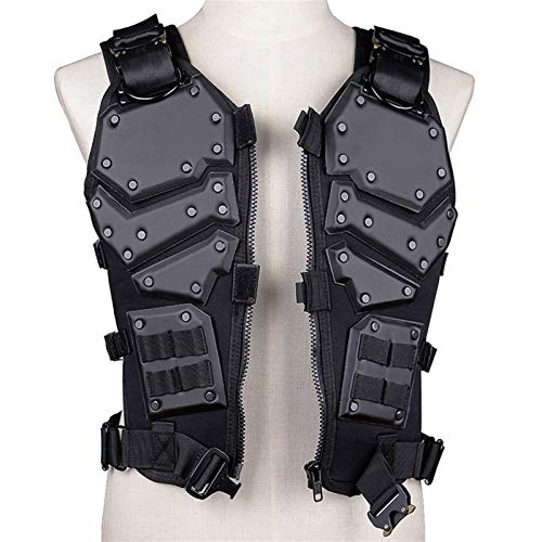Homeilteds Outdoor Hunting Vest Game Tactical Vest Combat Body Black And Tan Color Armor Vest Waistcoat Waistcoat (Color : Black)