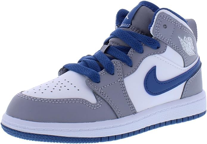 Jordan Little Kid's 1 Mid Black/Royal Blue-Black-White (DQ8424 042)2